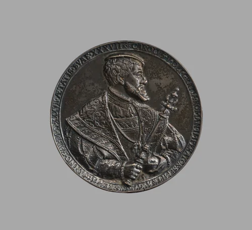 Emperor Charles V (1500–58, r. 1519–58) by Hans Reinhart, metalwork, 1537