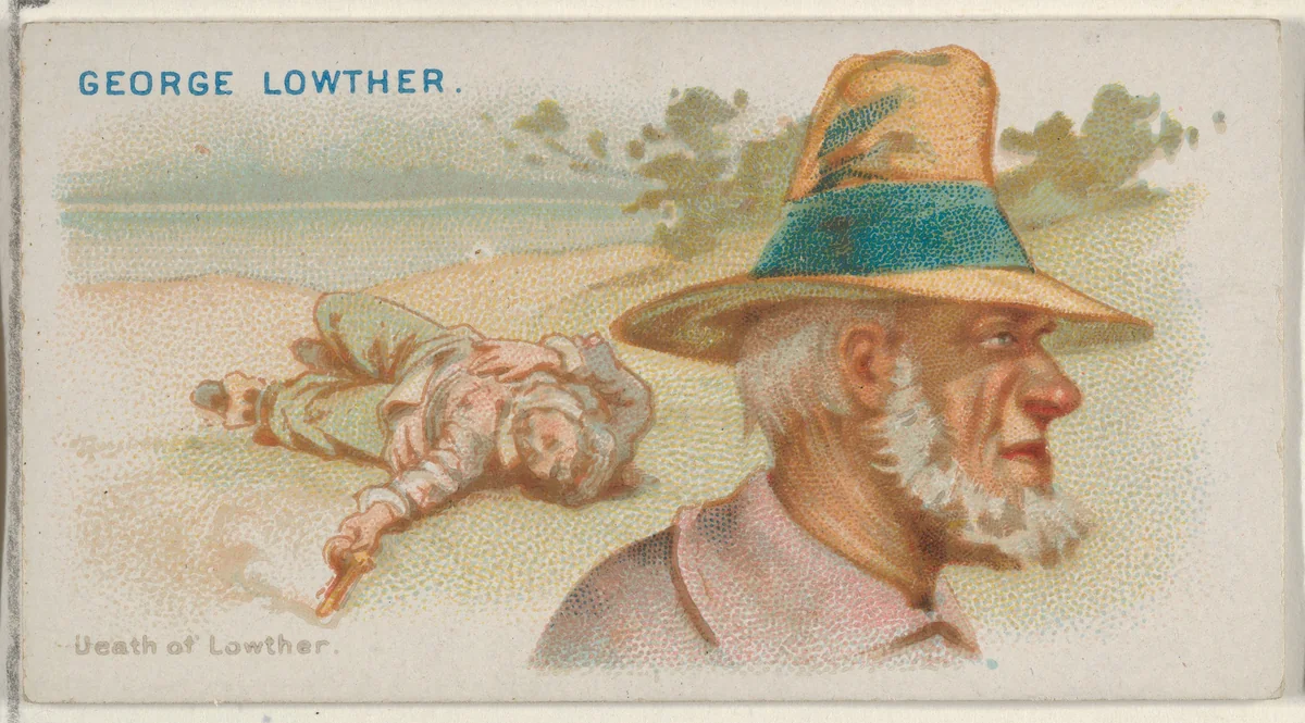 George Lowther, Death of Lowther, from the Pirates of the Spanish Main series (N19) for Allen & Ginter Cigarettes by Allen & Ginter, print, 1886-1891