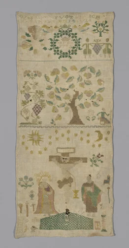 Sampler by Germany, textile, 1778