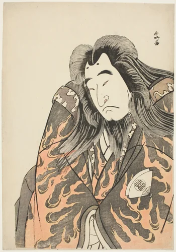 Actor Onoe Matsusuke I as Retired Emperor Sutoku by Katsukawa Shunkō (勝川春好), print, 1775-1785