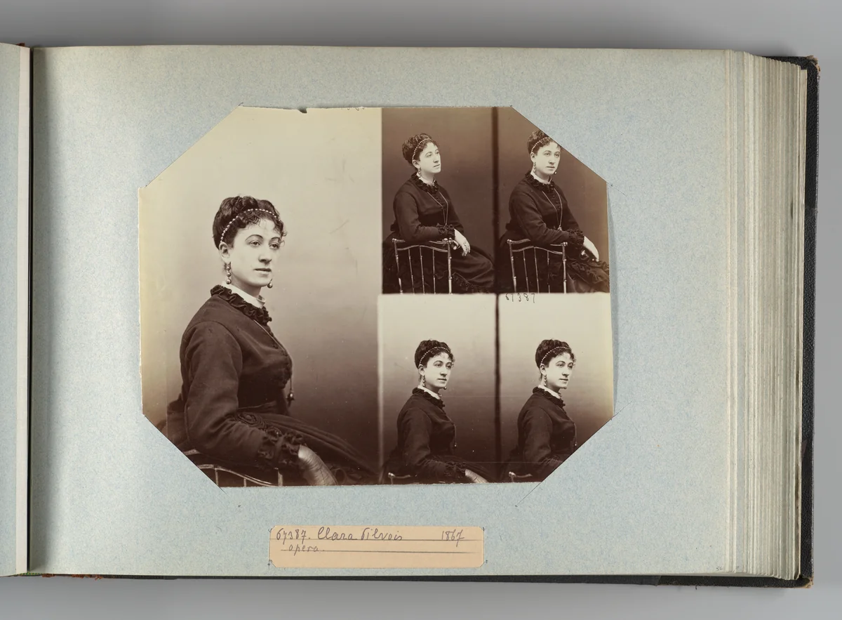 Clara Pilvois by André Adolphe-Eugène Disdéri, photograph, 1867