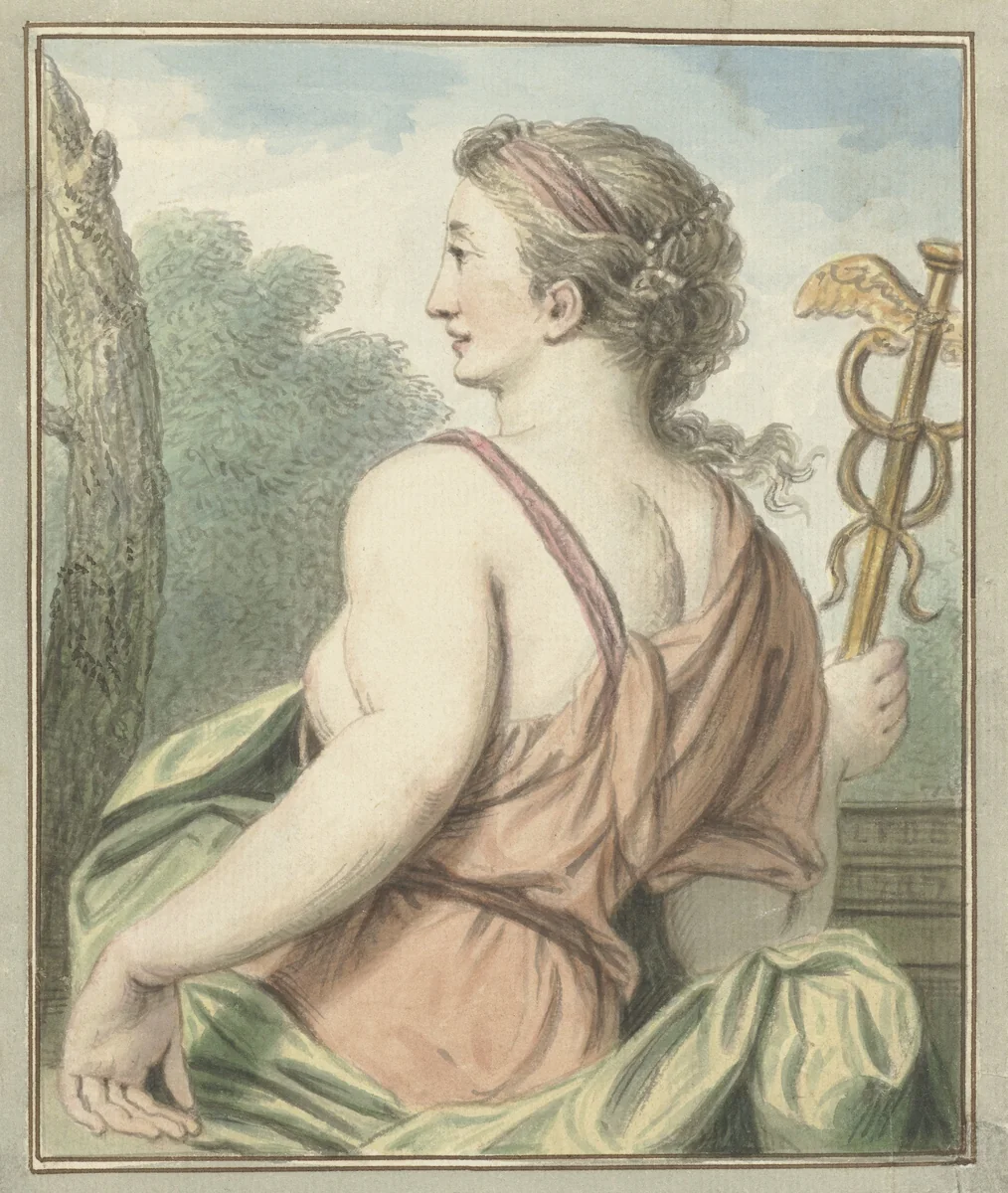 De Welsprekendheid by Louis Fabritius Dubourg, drawing, 1747