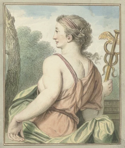 De Welsprekendheid by Louis Fabritius Dubourg, drawing, 1747