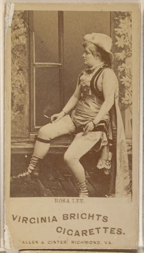 Rosa Lee, from the Actors and Actresses series (N45, Type 1) for Virginia Brights Cigarettes by Allen & Ginter, photograph, 1885-1891
