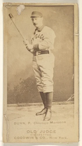 Dunn, Pitcher, Chicago, from the Old Judge series (N172) for Old Judge Cigarettes by Goodwin & Company, photograph, 1887-1890