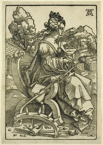 Saint Catherine by Hans Baldung Grien
Albrecht Dürer, print, 1505-1507