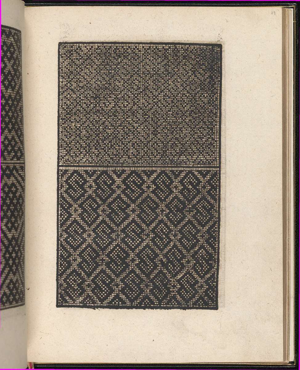 Page from Ein new kunstlich Modelbuch...(Page 27r) by Peter Quentel, book, 1544