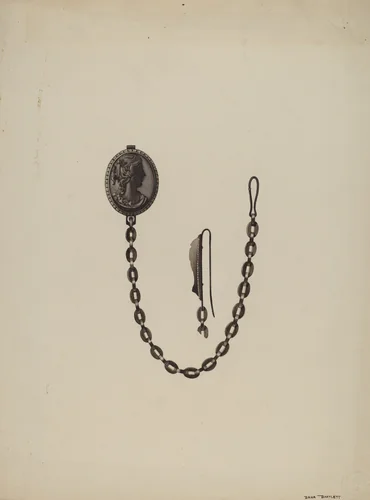 Medallion and Chain by Dana Bartlett, index of american design, 1936