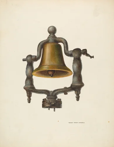 Bell (From a Locomotive) by Harry Mann Waddell, index of american design, 1937
