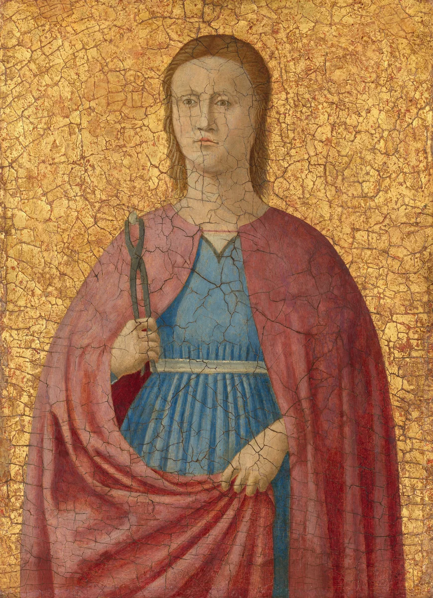 Saint Apollonia by Piero della Francesca, painting, 1455-1460