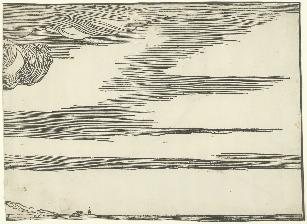 The Submersion of Pharaoh's Army in the Red Sea by Titian, print, 1510-1520