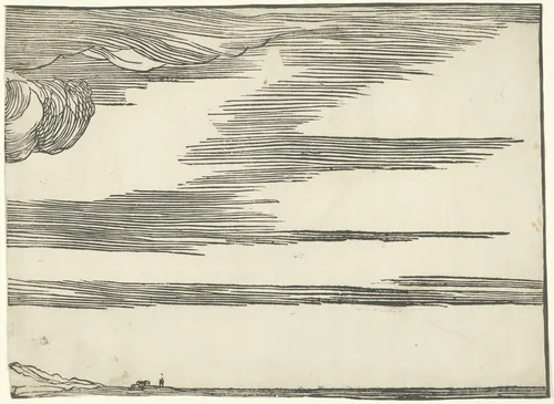 The Submersion of Pharaoh's Army in the Red Sea by Titian, print, 1510-1520