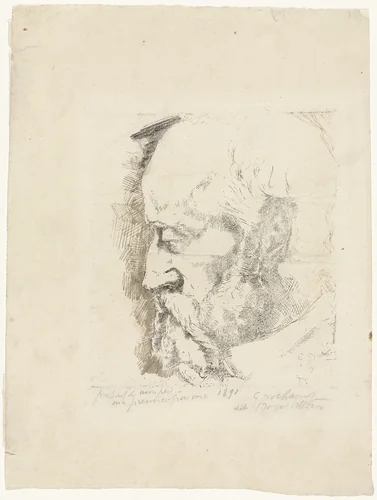 Portrait of My Father (Portrait de mon père) by Jacques Villon, print, 1891