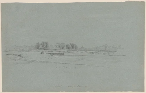 Paddington Fields, London by John Linnell, drawing, 1811