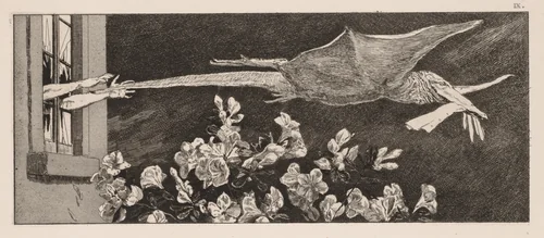 A Glove: The Abduction by Max Klinger, print, 1880