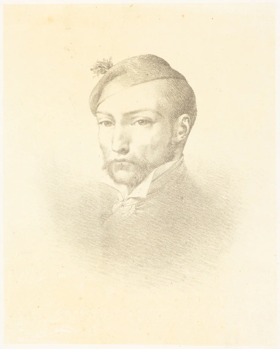 Gericault by Léon Cogniet, print, 1824