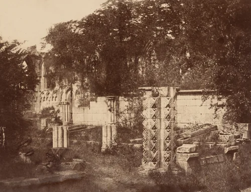 The Chapter House, St. Mary's Abbey by William A. Pumphrey, photograph, 1853