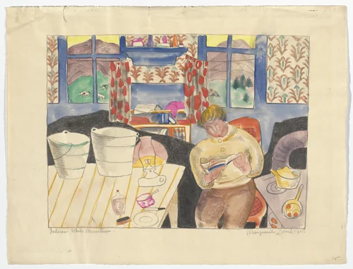 Interior White Mountains by Marguerite Zorach, print, 1915