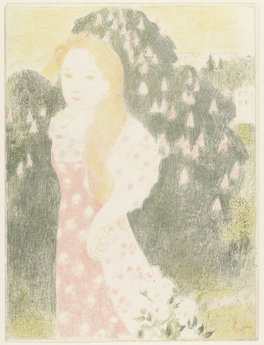 Dusk has the Sweetness of an Old Painting (Les Crépuscules ont une douceur d'ancienne peinture)(Plate VI) from the album Love (Amour) by Maurice Denis, print, 1898