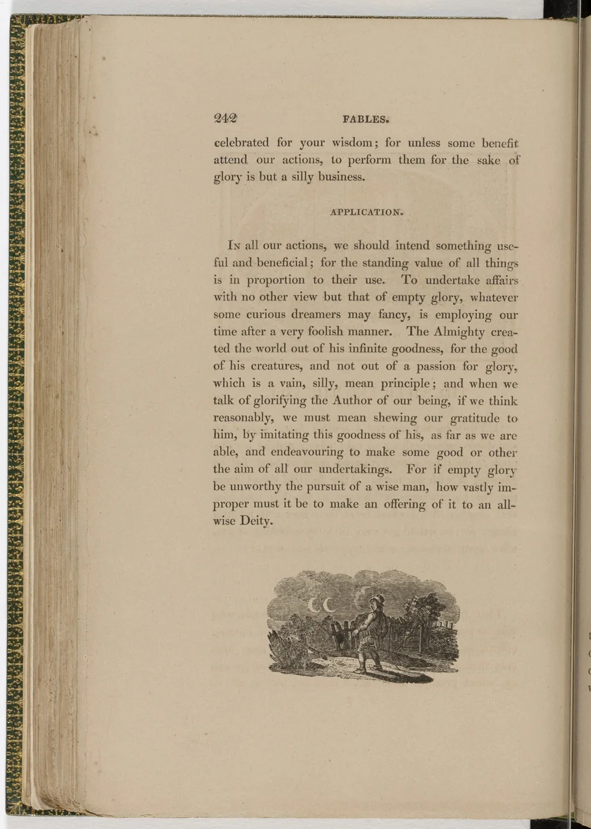 Tailpiece (page 242) from The Fables of Aesop by Thomas Bewick, illustrated book, 1818