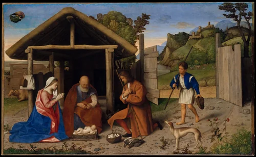 The Adoration of the Shepherds by Vincenzo di Biagio, painting, 1506-1531