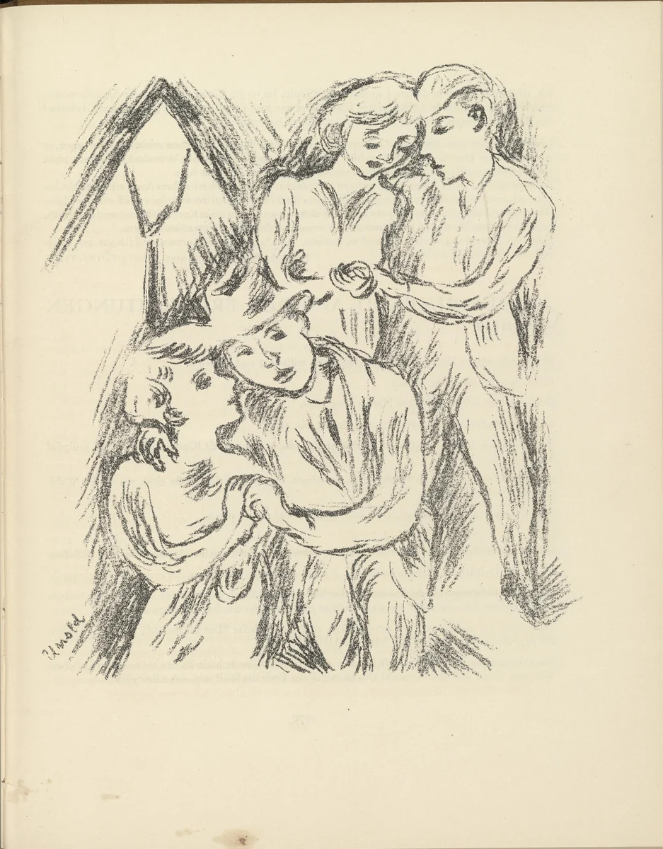 Untitled (plate, page 169) from the periodical Münchner Blätter für Dichtung und Graphik, vol. 1, no. 11/12 (December 1919) by Max Unold, periodical, 1919