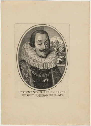 Ferdinand II, Par la Grace de Dieu Emperur des Romains by Balthasar Moncornet, print, 1600-1668