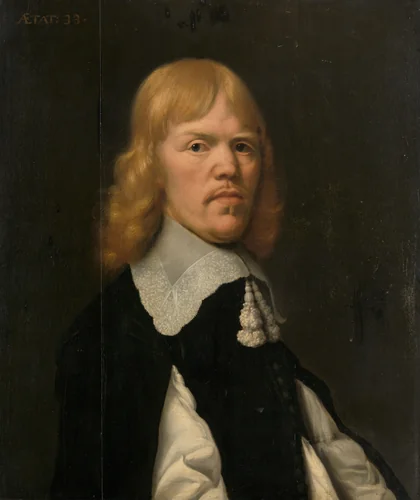 Portrait of a Man by J. Attama, painting, 1655
