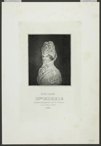 The Late Mrs. Morris by David Claypoole Johnston, print, 1828