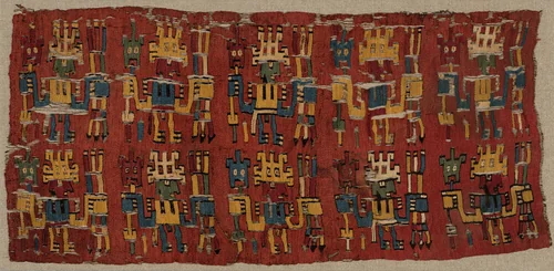 Fragment by Nazca, textile, 500-600