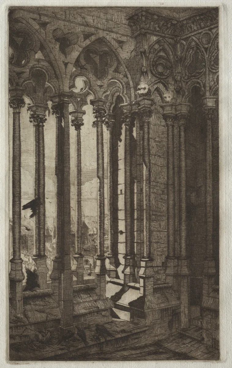 La Galerie Notre Dame by Edmond Gosselin, print, 1853-1881