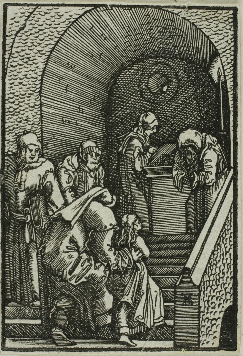 Presentation of the Virgin, from The Fall and Redemption of Man by Albrecht Altdorfer, print, 1510-1518