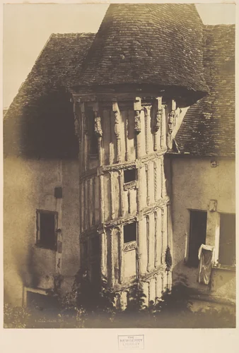 Wooden Staircase at Chartres by Henri-Jean-Louis Le Secq, photograph, 1852