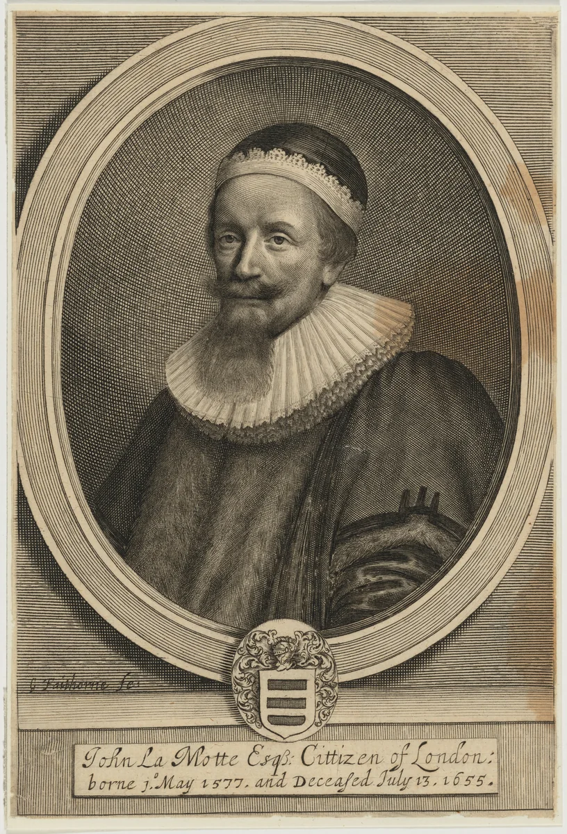 John La Motte by William Faithorne, print, 1656