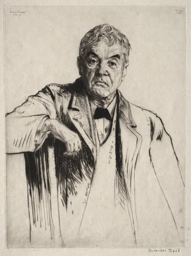 Lord Fisher by Francis Dodd, print, 1916