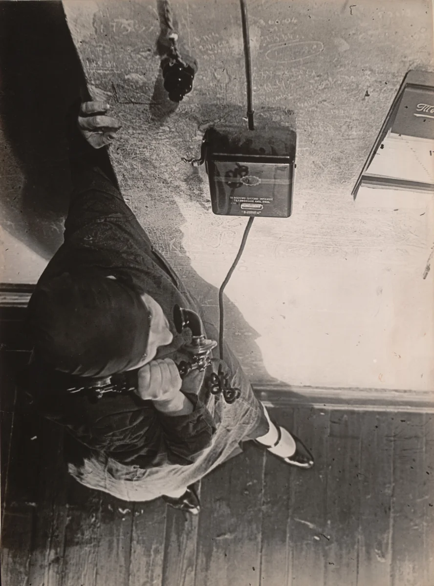 At the Telephone by Aleksandr Rodchenko, photograph, 1928