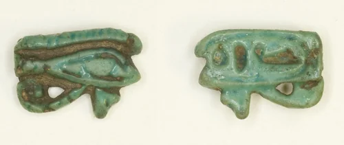 Eye of Horus (Wedjat) Amulet by Egyptian, metalwork, -1390--1352