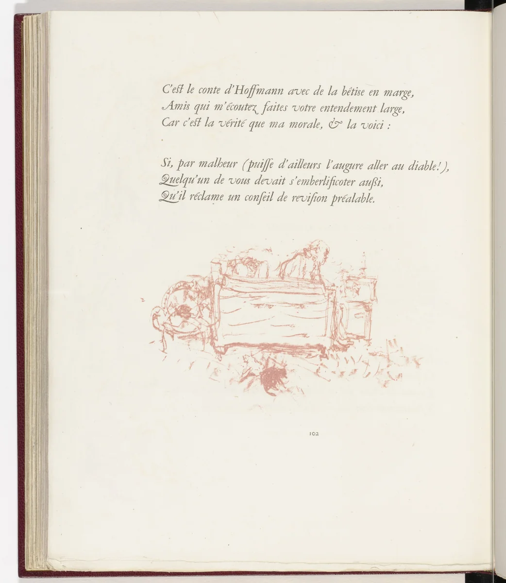 In-text plate (page 102) from Parallèlement (In Parallel) by Pierre Bonnard, illustrated book, 1900