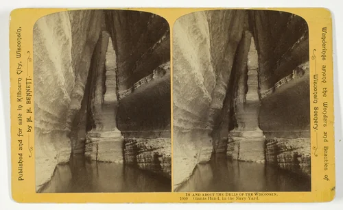 Giants Hand in the Navy Yard, No. 1099 from the series "In and About the Dells of the Wisconsin River" by Henry Hamilton Bennett, photograph, 1870-1908