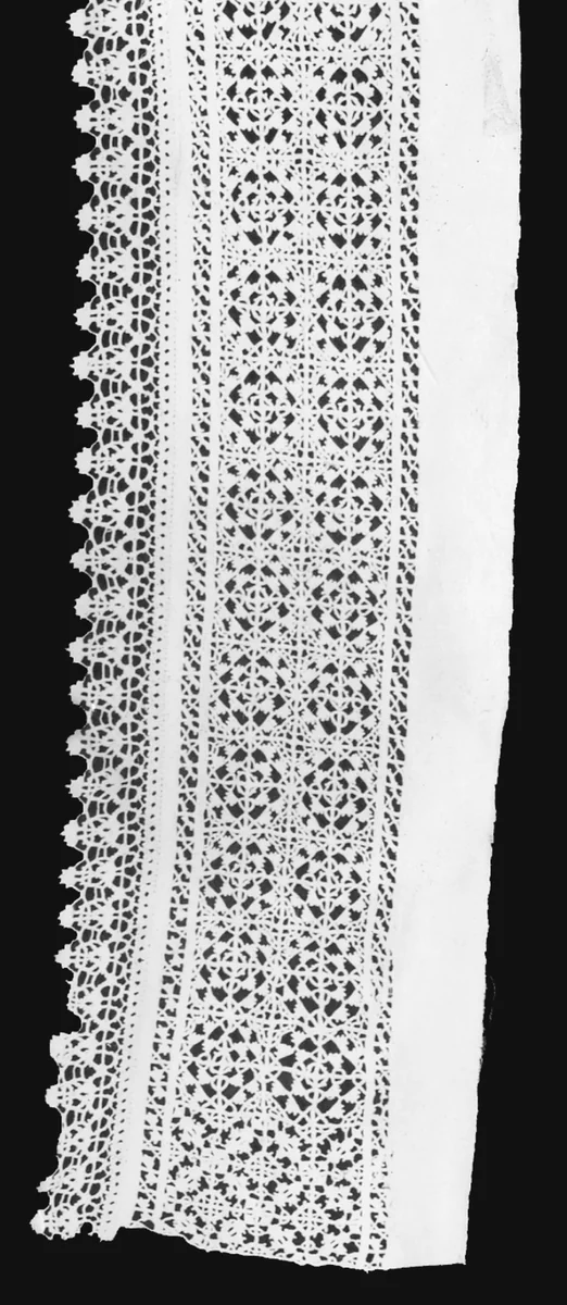 Insertion with Edging by Italy, textile, 1801-1900