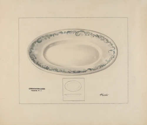Platter by Joseph Sudek, index of american design, 1937