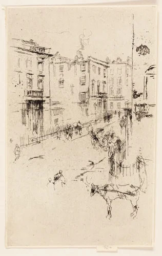 Alderney Street by James McNeill Whistler, print, 1881