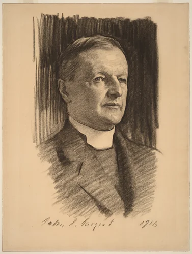 The Rt. Reverend William Lawrence by John Singer Sargent, drawing, 1916