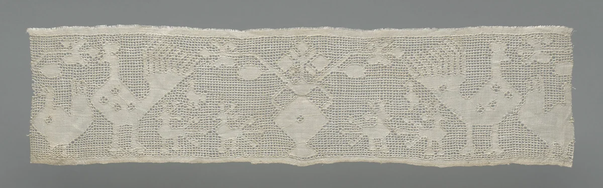 Border (From a Cover) by Southern Italy or Sicily, textile, 1675-1725