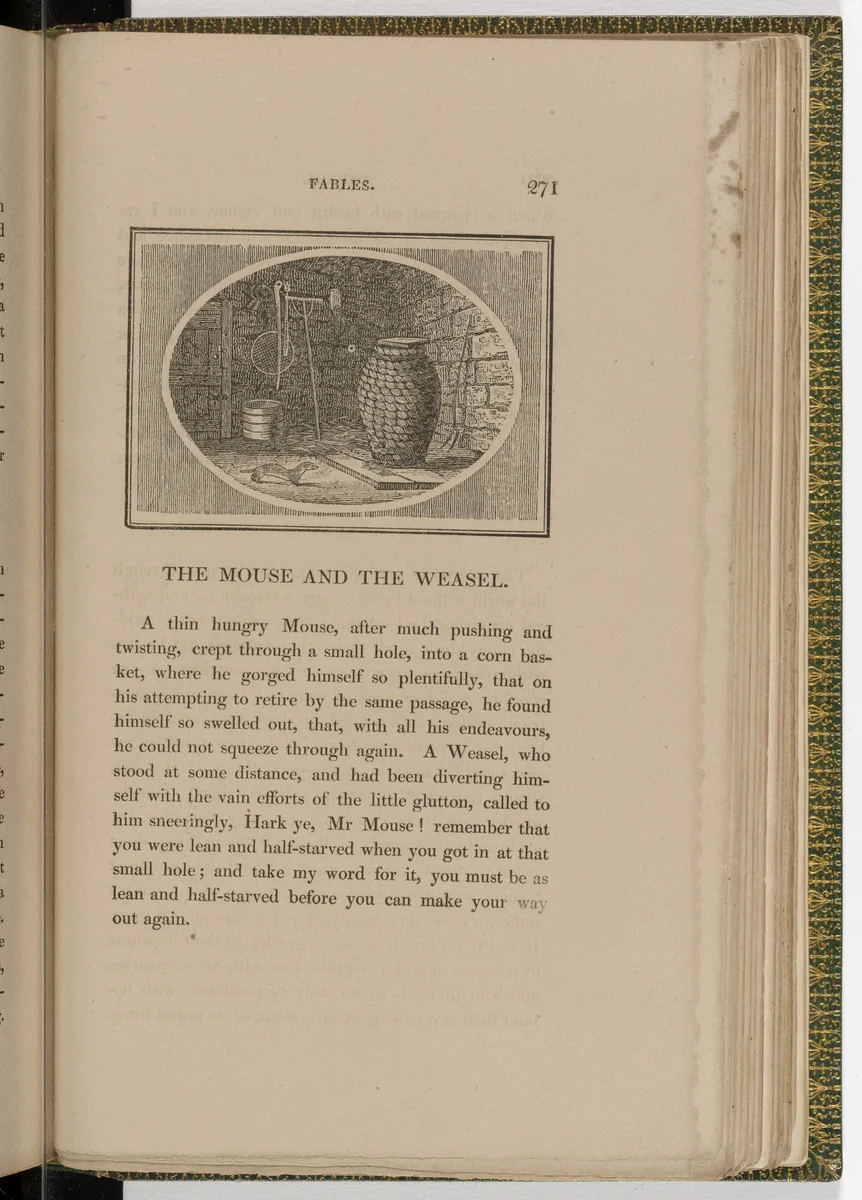 Headpiece (page 271) from The Fables of Aesop by Thomas Bewick, illustrated book, 1818