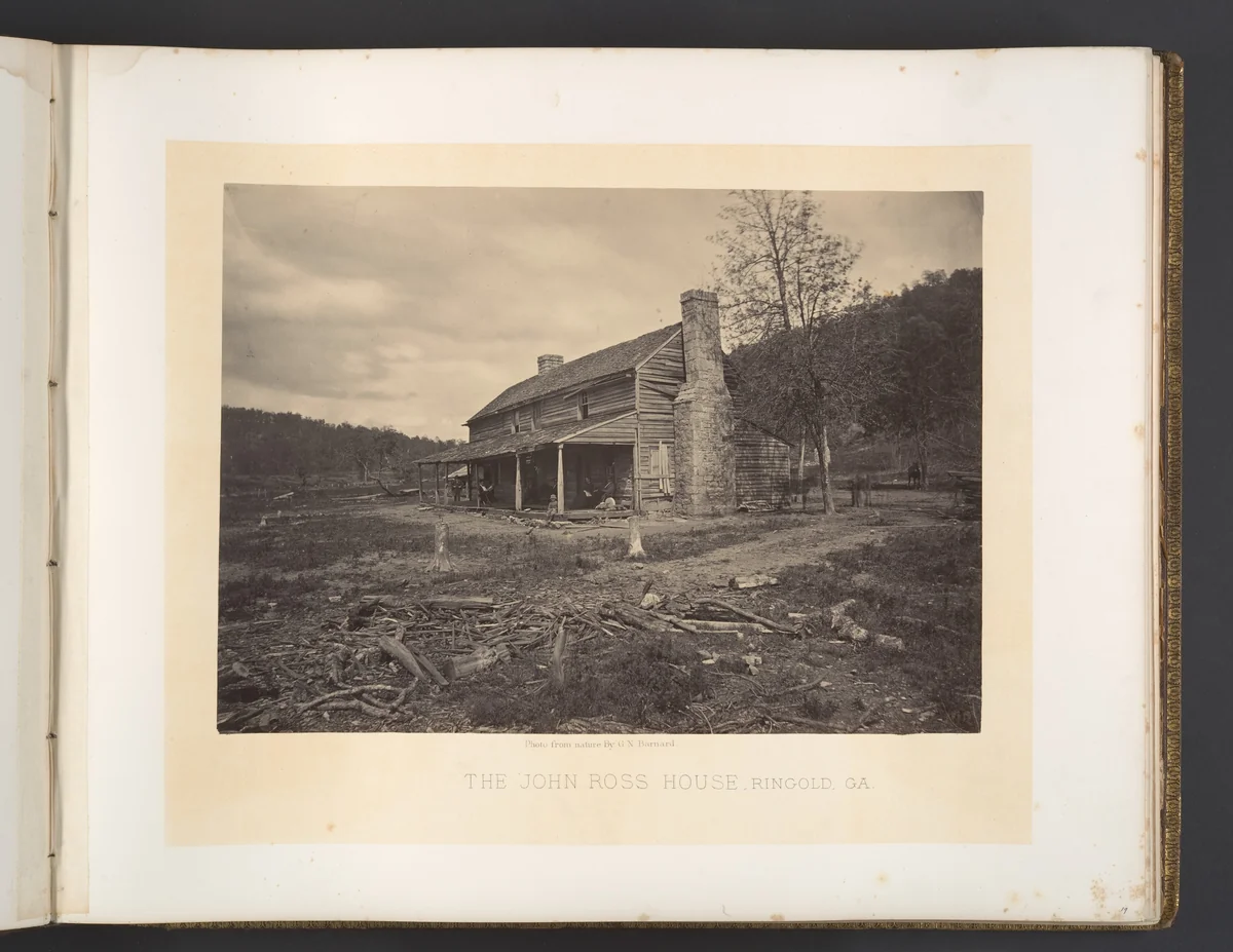 The John Ross House, Ringold, Georgia by George N. Barnard, photograph, 1860-1869