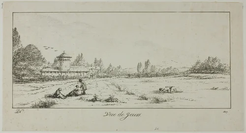 View of Jeurs by Dominique Vivant Denon, print, 1817