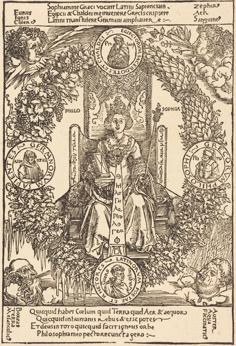 Philosophy by Albrecht Dürer, print, 1502