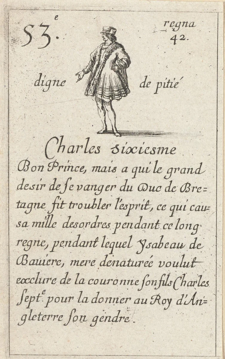 Karel VI by Stefano della Bella, print, 1620-1664