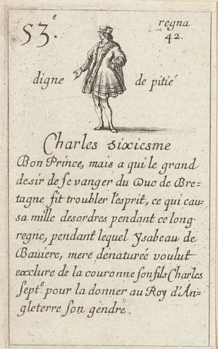 Karel VI by Stefano della Bella, print, 1620-1664